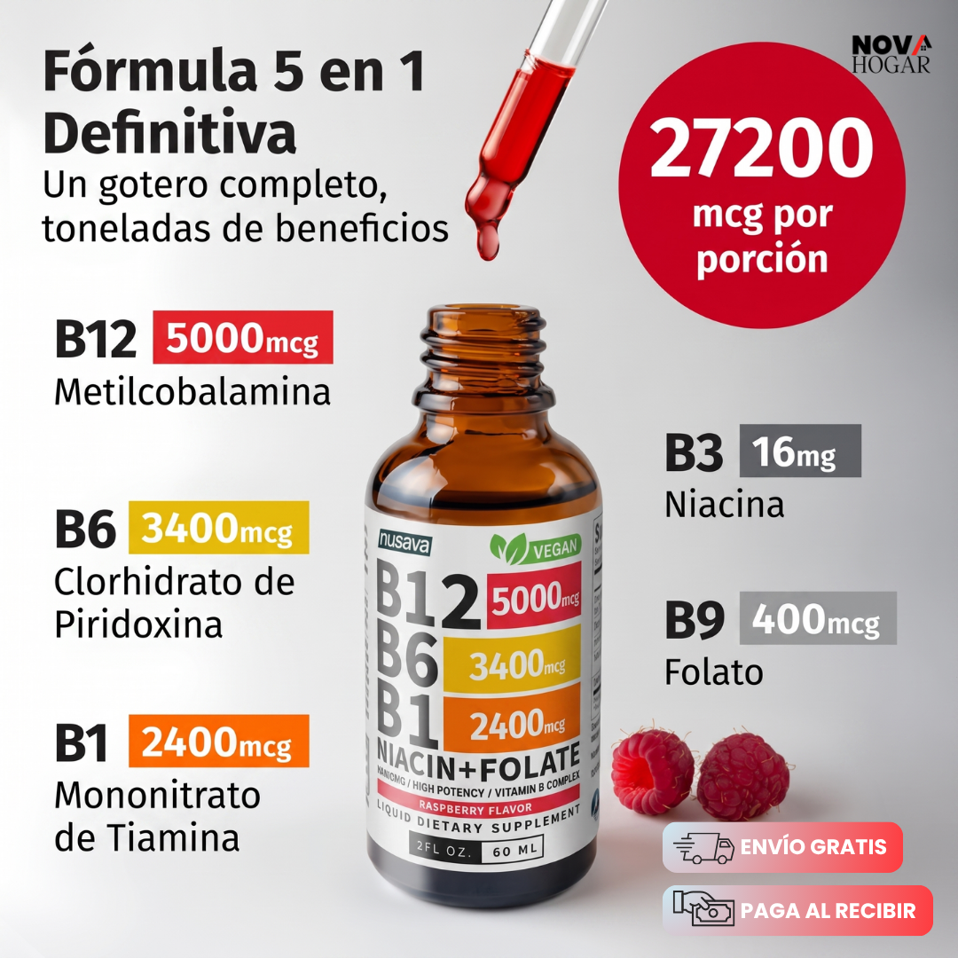 NeuroRelief Drops™ 2x1 Complejo Vitamínico B Líquido