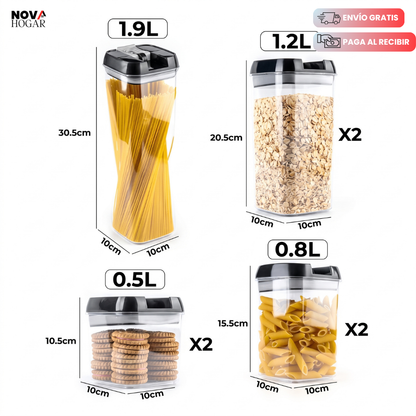 FreshLock™ Set 7 Envases Para Alimentos Herméticos