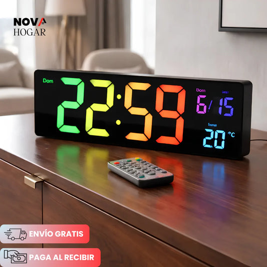 SmarTime™ Reloj Digital de Pared de Gran Tamaño