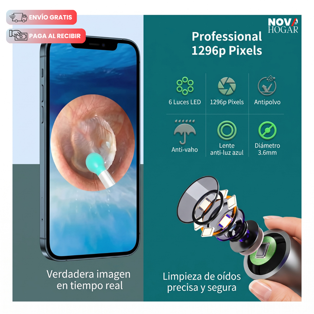 EarSafe™ Limpiador De Oídos Con Cámara