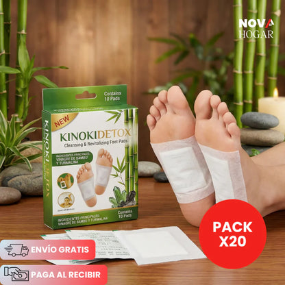 KinokiDetox™ Pack x20 Parches de Desintoxicación Natural