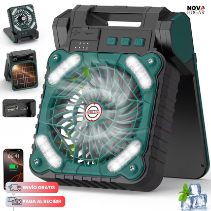 EcoGlow™ Ventilador Solar Con Linterna