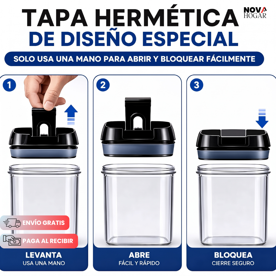 FreshLock™ Set 7 Envases Para Alimentos Herméticos