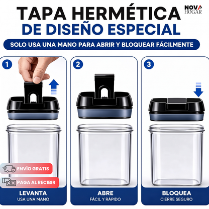 FreshLock™ Set 7 Envases Para Alimentos Herméticos