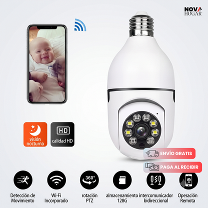 CamBulb™ Cámara De Seguridad Tipo Foco