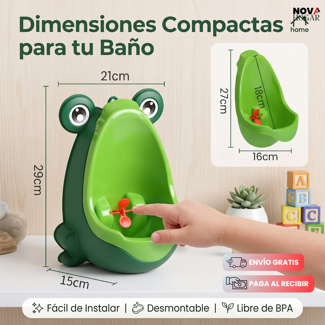 FroggieAim™ Orinal Infantil Con Molino Giratorio
