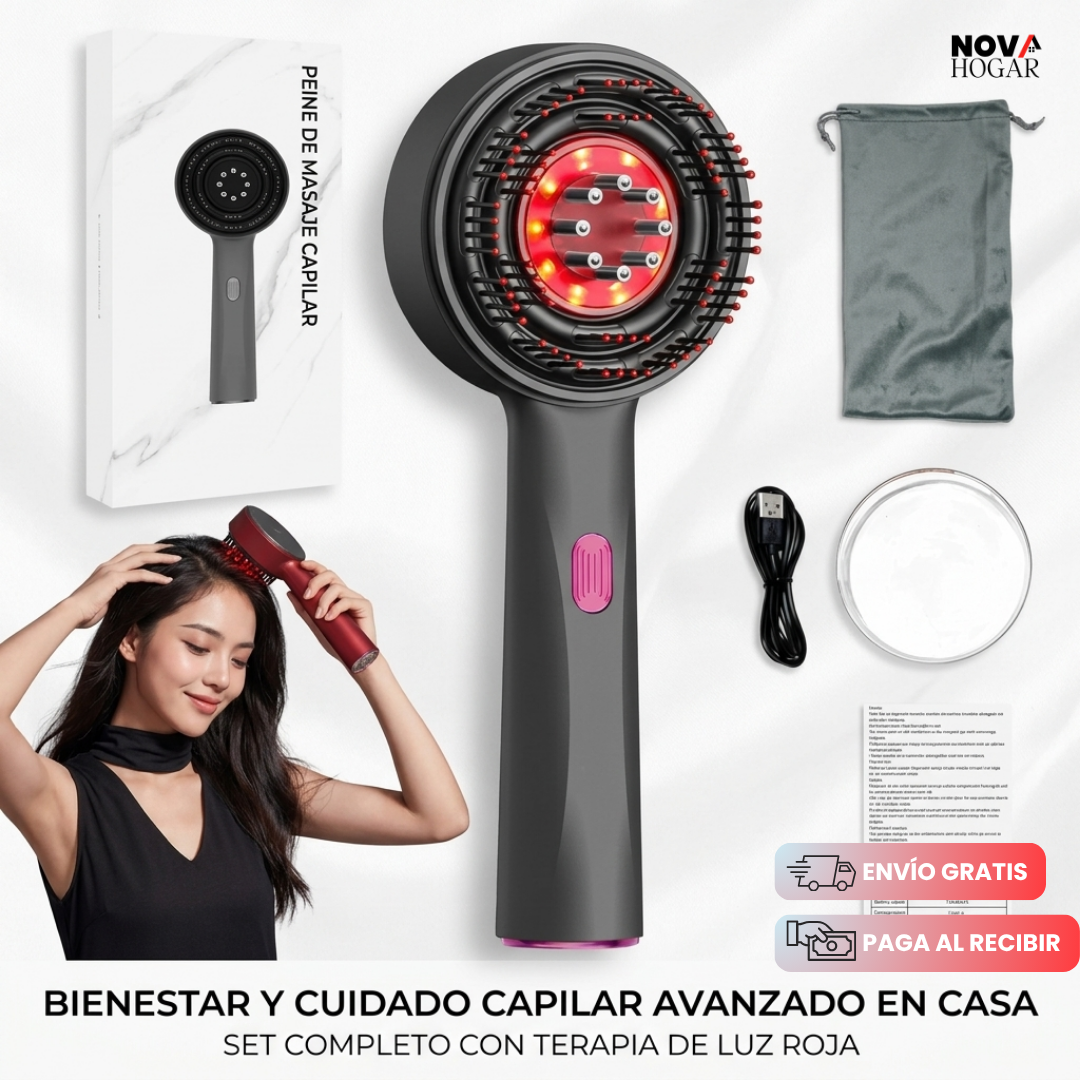 RedLuxe™Peine Masajeador Terapia Avanzada