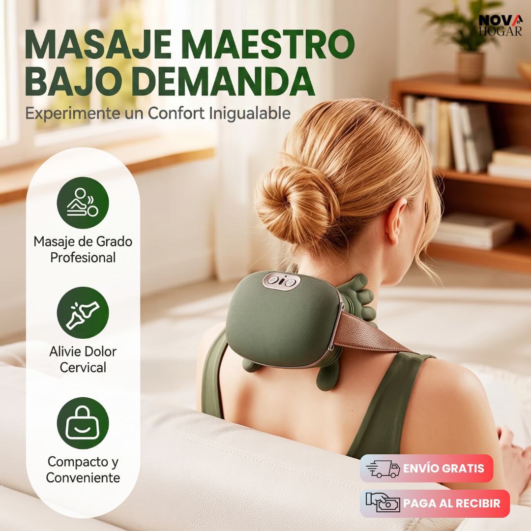 RelaxPro™ Masajeador Cervical Masaje Profesional