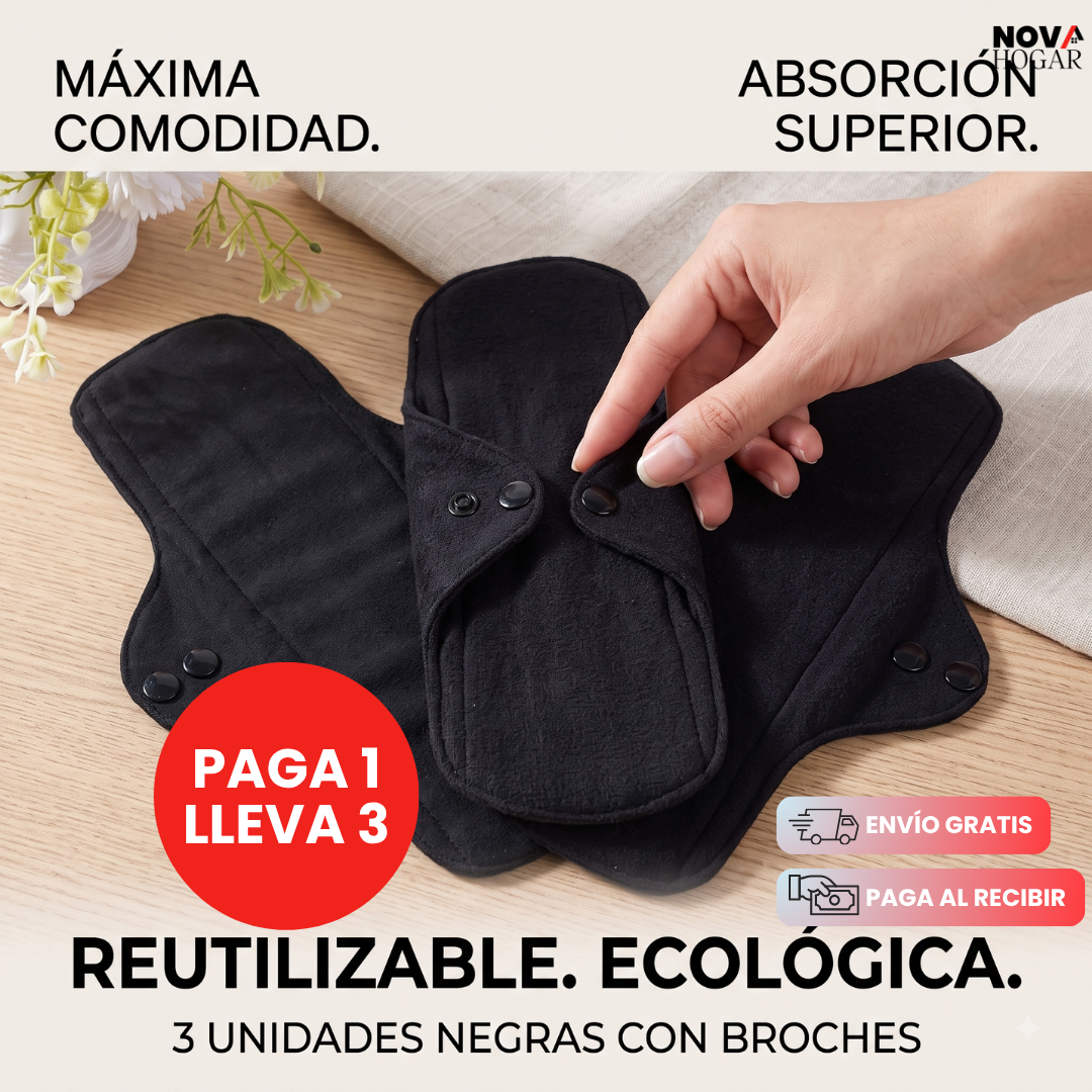 EcoFlow™ 3x1 Toalla Menstrual De Tela