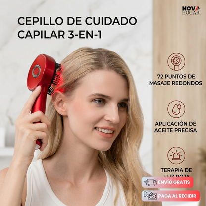 RedLuxe™Peine Masajeador Terapia Avanzada