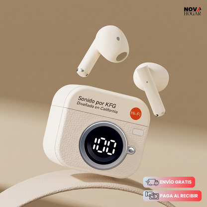 SnapSound™ Auriculares Bluetooth Con Diseño Vintage