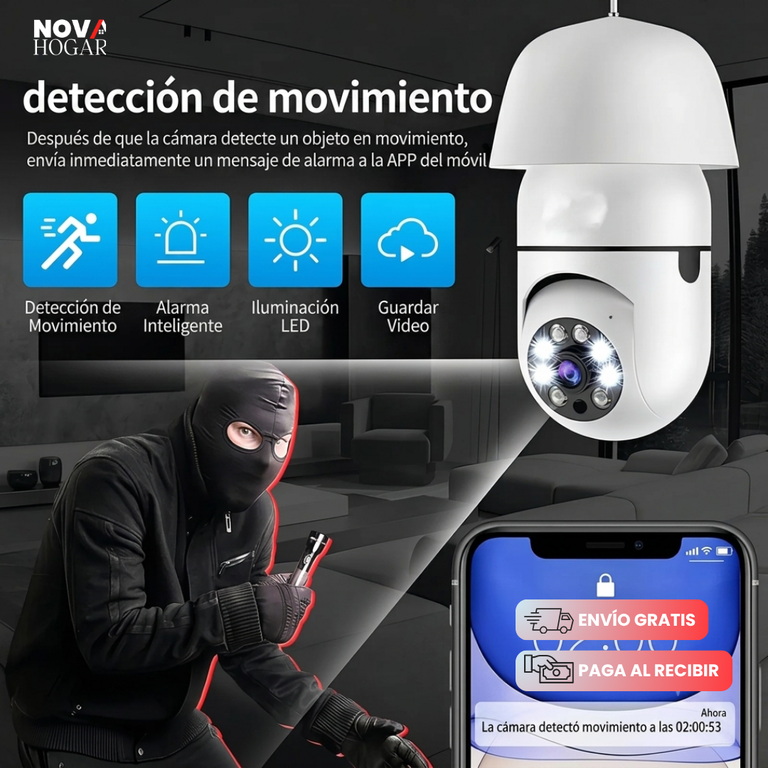 CamBulb™ Cámara De Seguridad Tipo Foco