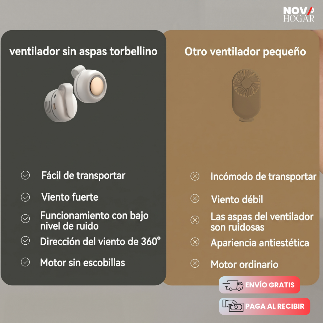 BreezeClip™ Ventilador Portátil Clip Sin Aspas