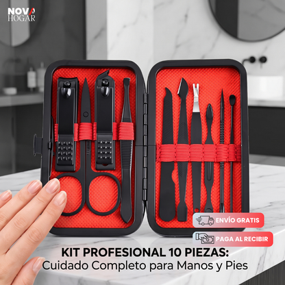 ProGroom™ Set De Manicura Y Pedicura de 10 Piezas