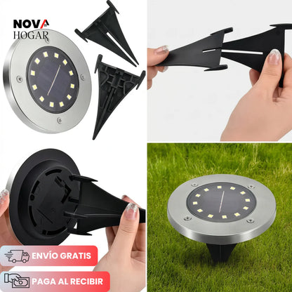 GardenEnvy™ Pack x4 Luces Solares para Jardín