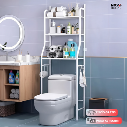 VertiClean™ Organizador Blanco Sobre Inodoro
