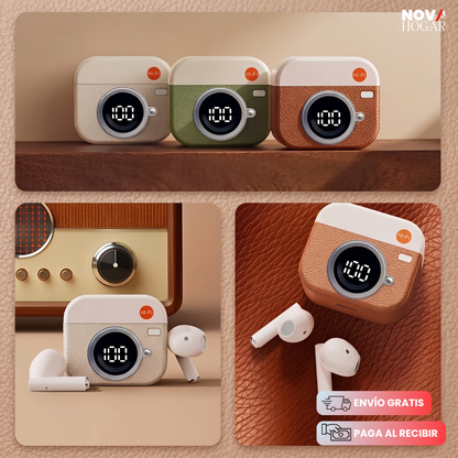 SnapSound™ Auriculares Bluetooth Con Diseño Vintage