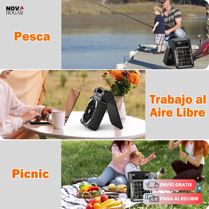 EcoGlow™ Ventilador Solar Con Linterna