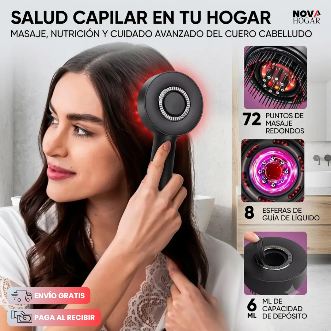RedLuxe™Peine Masajeador Terapia Avanzada