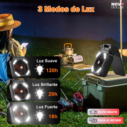 EcoGlow™ Ventilador Solar Con Linterna