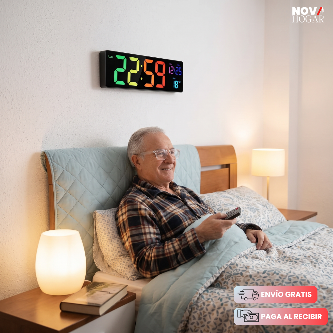 SmarTime™ Reloj Digital de Pared de Gran Tamaño