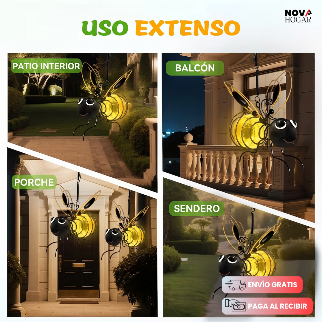 HoneyGlow™ 2x1 Lámpara Solar De Abeja