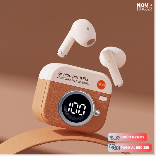 SnapSound™ Auriculares Bluetooth Con Diseño Vintage