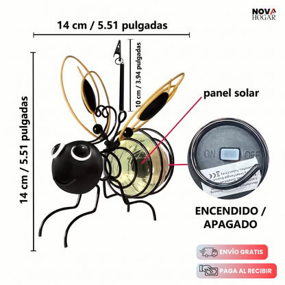 HoneyGlow™ 2x1 Lámpara Solar De Abeja