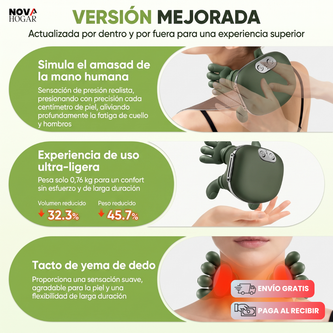 RelaxPro™ Masajeador Cervical Masaje Profesional