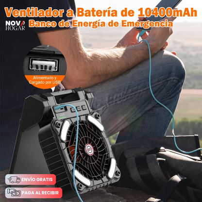 EcoGlow™ Ventilador Solar Con Linterna
