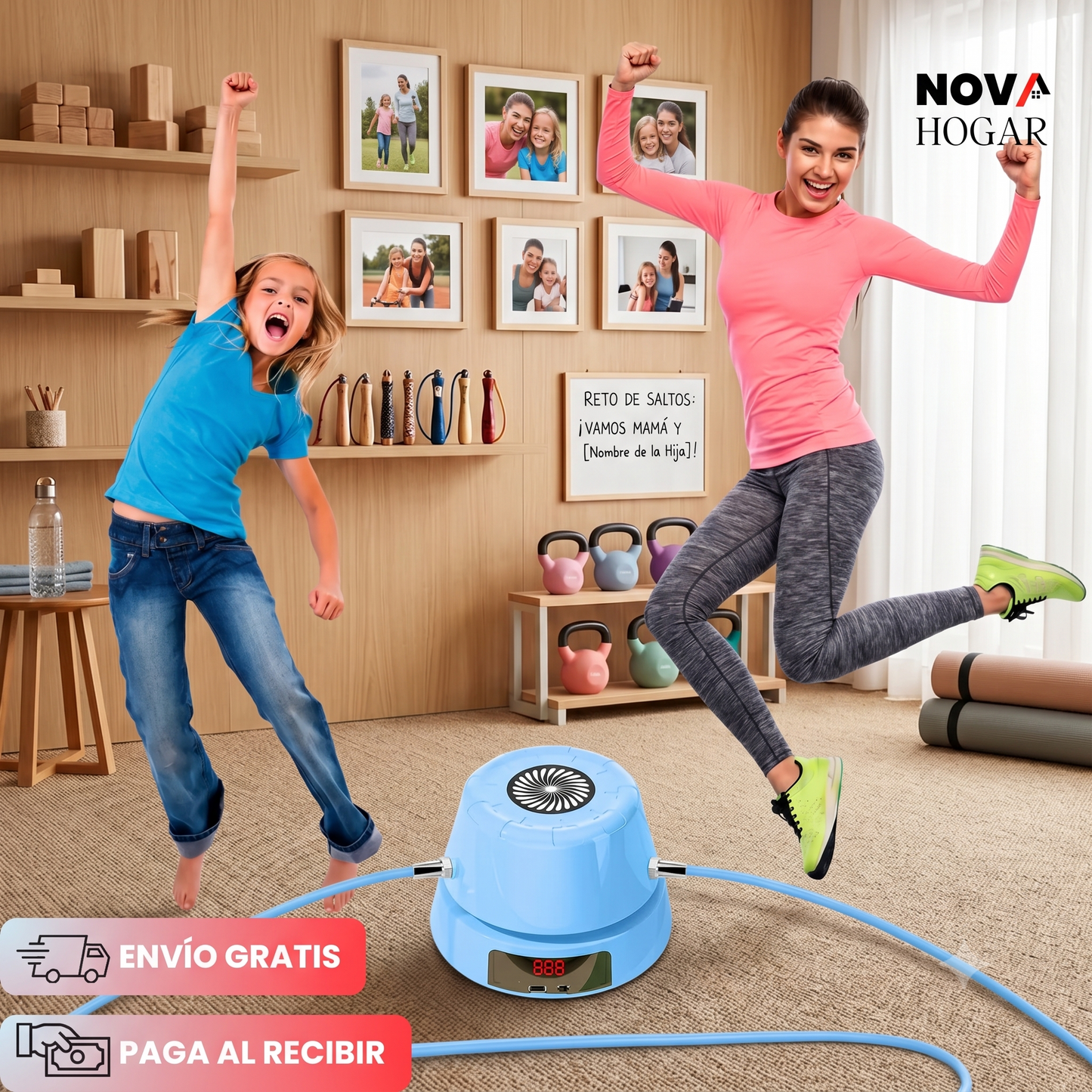 FitBond™ Cuerda Inteligente De Salto para Ejercicio Familiar